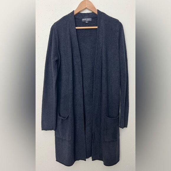 Barefoot Dreams CozyChic Lite Cardigan in Black Size M - Picture 1 of 8